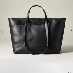Madewell The Zip-Top Essential Tote genuine cow leather